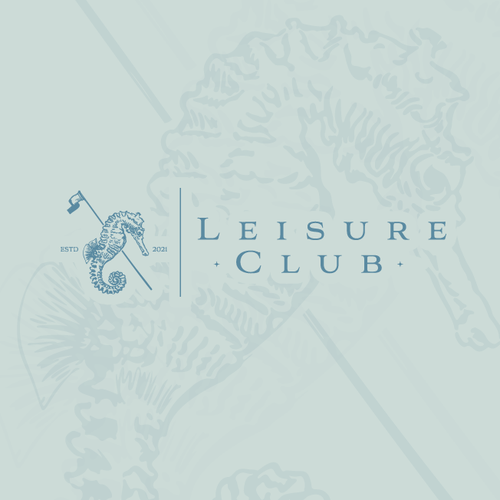 Ancient logo with the title 'Golf club Logo design'