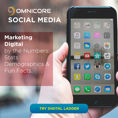 Social media artwork with the title 'Marketing Digital Post'