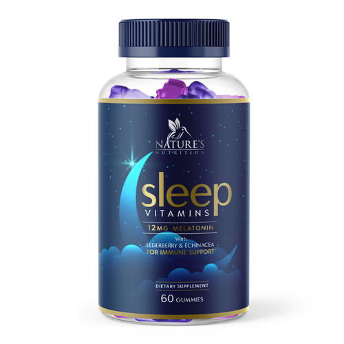Vitamin label with the title 'Sleep Vitamins label'