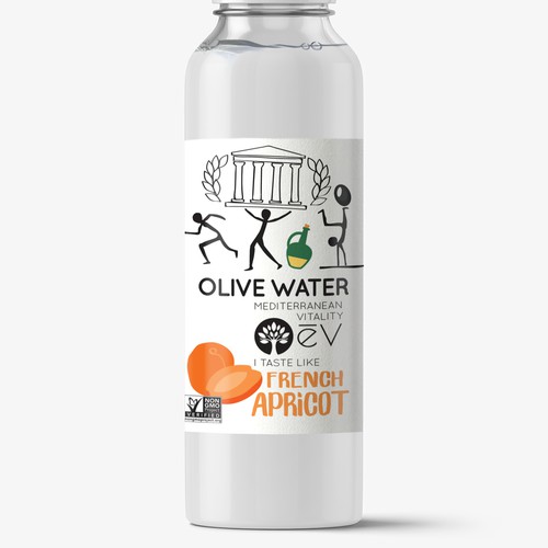 Olive oil label with the title 'Label concept for healthy product'