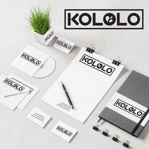 Stationery brand with the title 'KOLOLO'