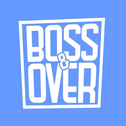 Funky logo with the title 'Logo Boss&Over (Music Band)'