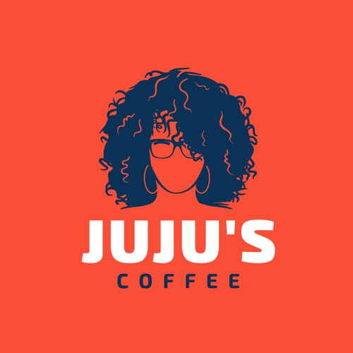 Head design with the title 'JuJu's Coffee'