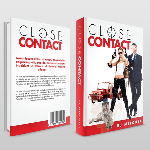 Comedy book cover with the title 'Romantic Comedy Book Cover'