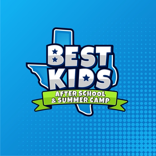 Summer camp design with the title 'Best Kids'