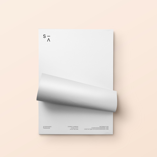 Simple brand with the title 'Stephanie Andrade Architecture '