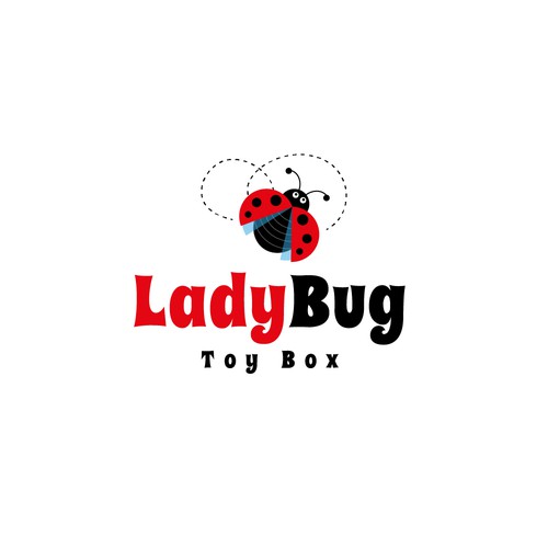 Ladybug logo with the title 'Ladybug toy box retail'