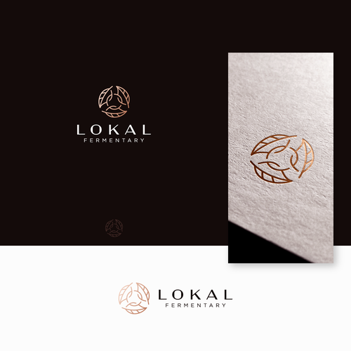 Recycling design with the title 'Lokal Fermentary'