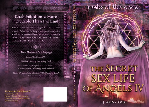 Indian design with the title 'Book 4 "Realm of the Gods" of the Secret Sex Life of Angels'