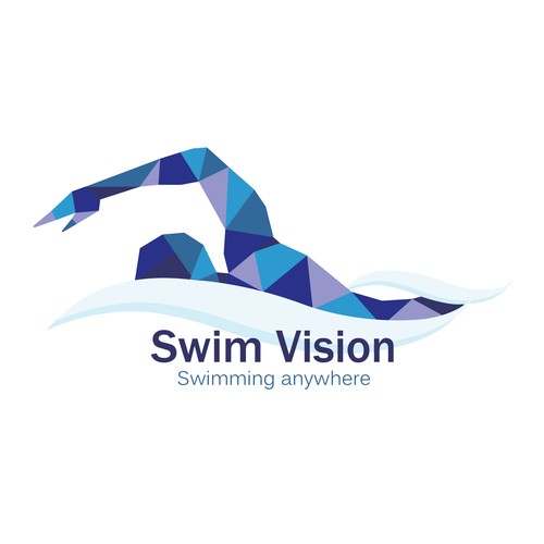 Swimming logo with the title 'Swim logo'