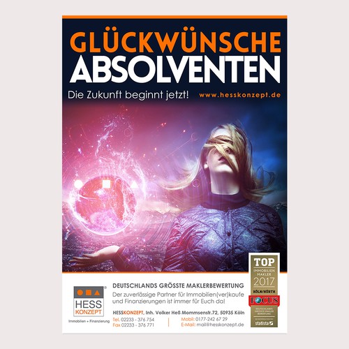 Graduation cap design with the title 'High school graduation jokes scream for witty real estate broker ...'