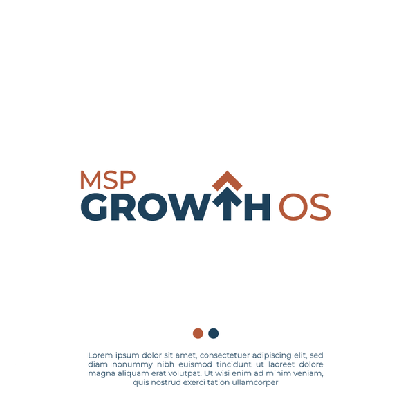 Meaningful design with the title 'Logo for MSP Growth OS'