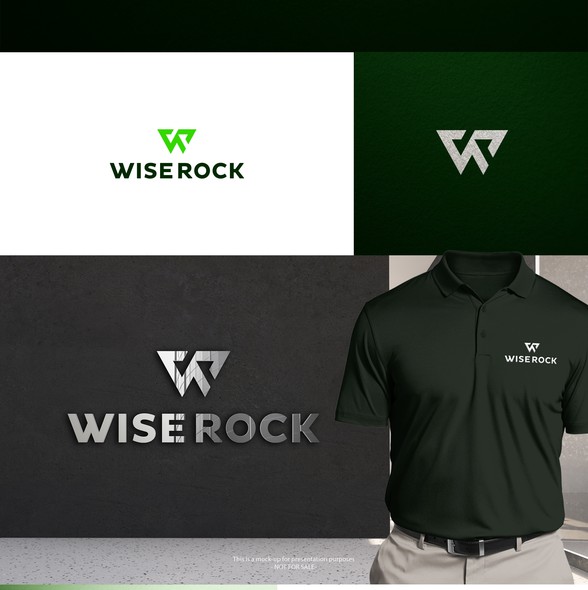 Bold brand with the title 'Bold logo for Wise Rock '