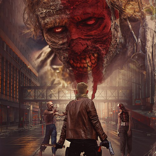 Zombie book cover with the title 'Invasion Of The Undead book cover'