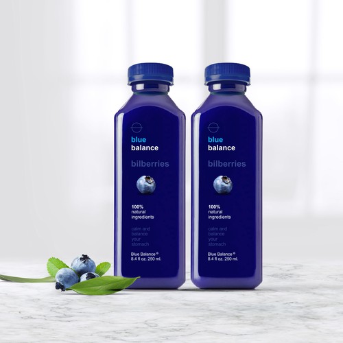 Blue label with the title 'Healthy natural Swedish drink'