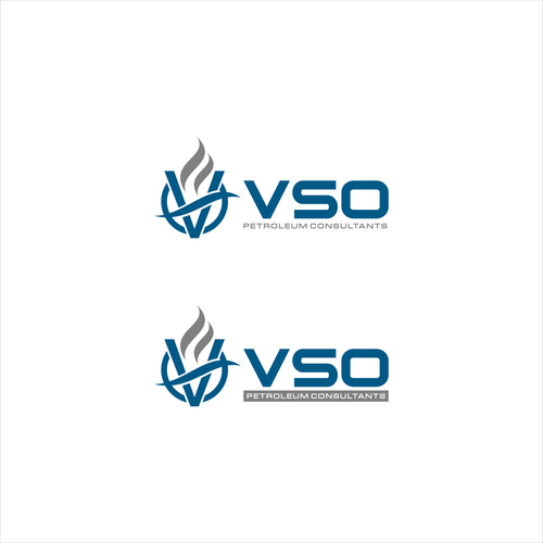 Complex logo with the title 'Initial logo concept VSO'