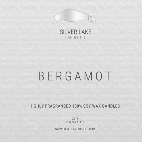 Candle label with the title 'Candle Label Design '