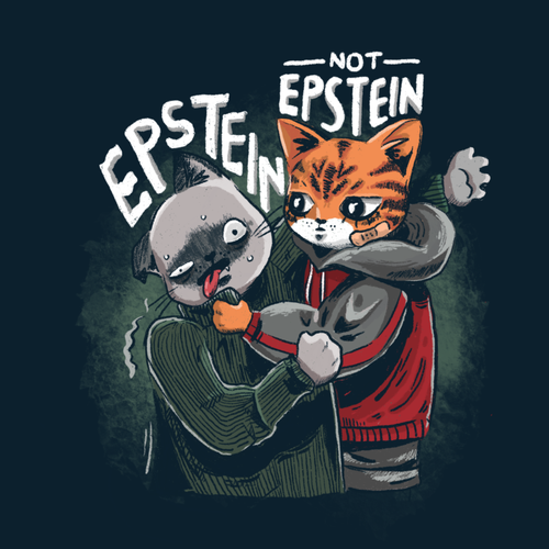 Cat t-shirt with the title 'Heavy(cute) metal cat'