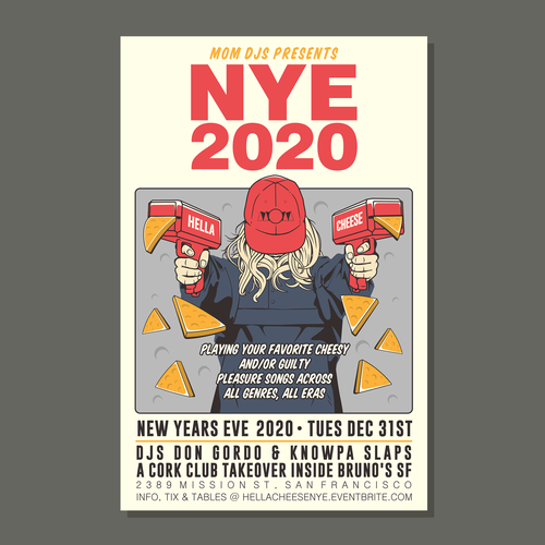 New Year's design with the title 'NEW YEARS EVE 2020'