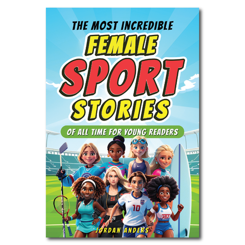 Sports book cover with the title 'COVER BOOK FOR SPORT THEME'