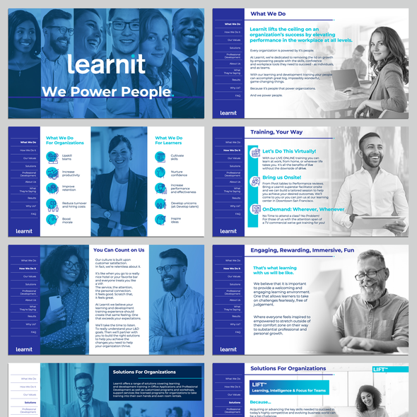 PDF design with the title 'An Interactive PowerPoint Presentation'