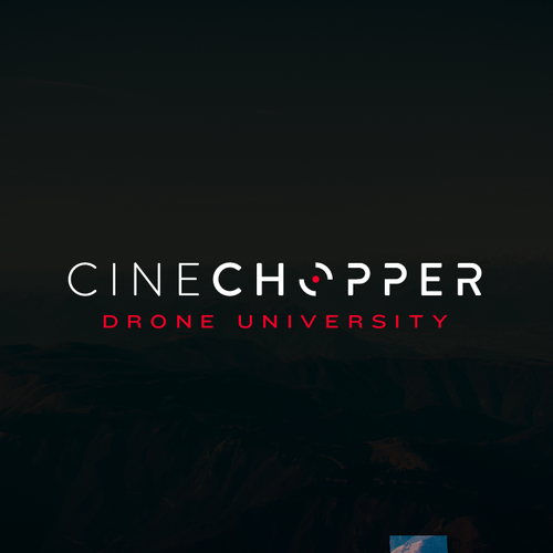 Camera logo with the title 'CineChopper Drone University'