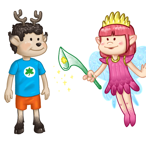 Fairy design with the title 'Fairy & Deerboy'