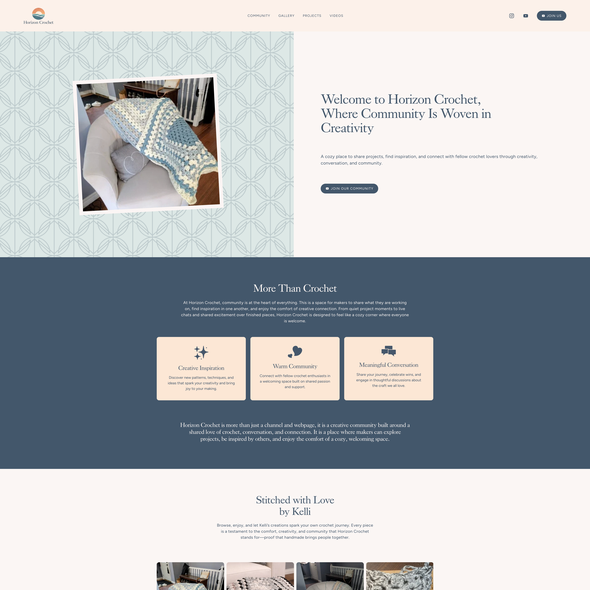 Community design with the title 'Horizon Crochet'