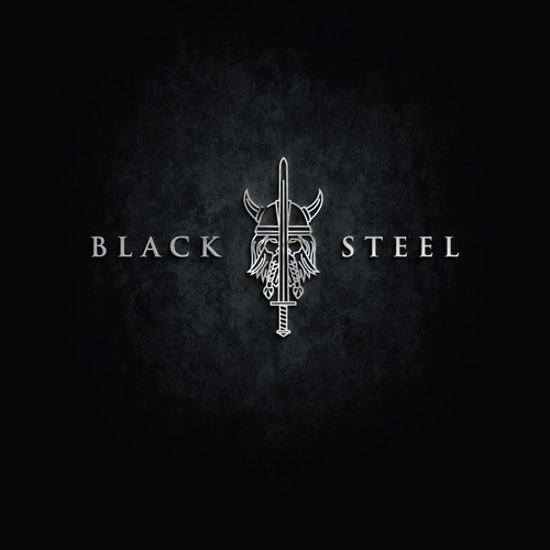 Steel design with the title 'Logo for Black Steel'