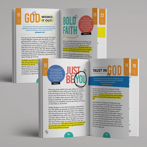 Design with the title 'Book interior layout'