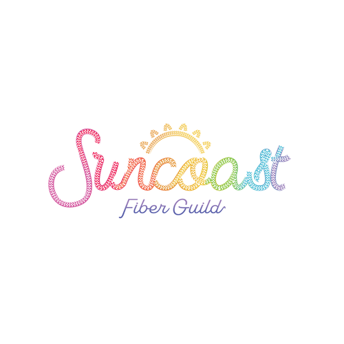Textured design with the title 'Logo for a colorful Crafter'