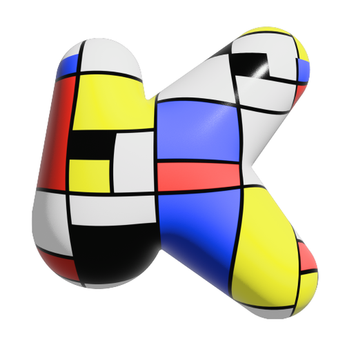 Bauhaus design with the title 'Kubrio'