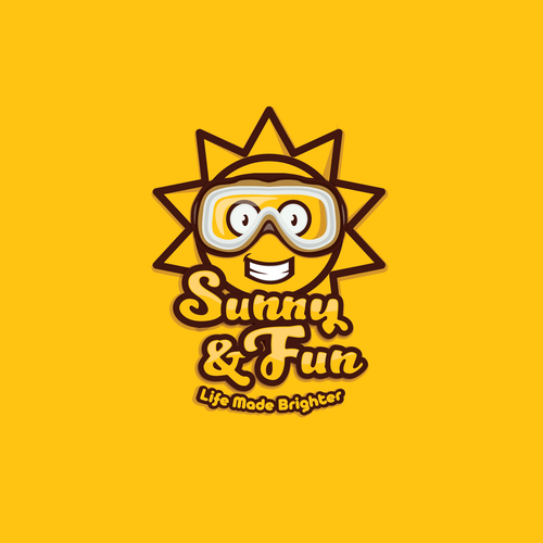 Swimwear logo with the title 'Sunny & Fun'
