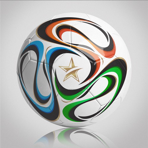 Soccer artwork with the title 'soccer ball'
