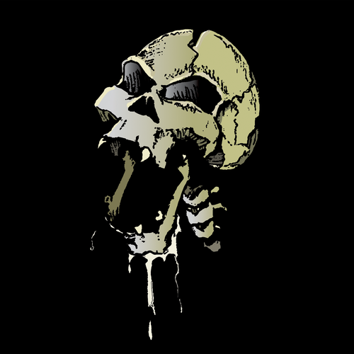 Cartoon t-shirt with the title 'lobanja'