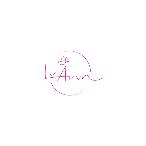 Signature design with the title 'LuAnnweb logo '