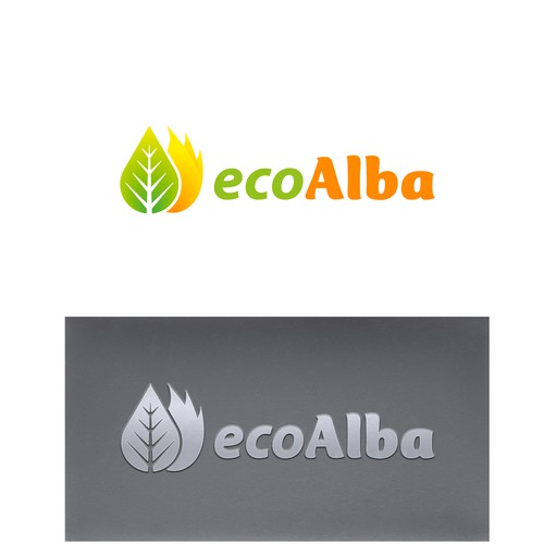 Hot logo with the title 'Logo para empresa de fabricación de calefactores ecológicos'