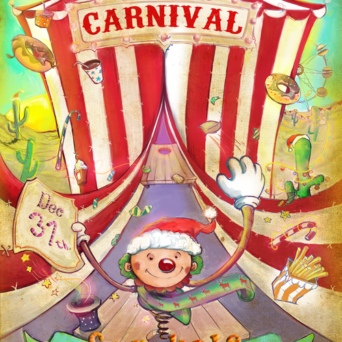 X-mas design with the title 'Christmas carnival '