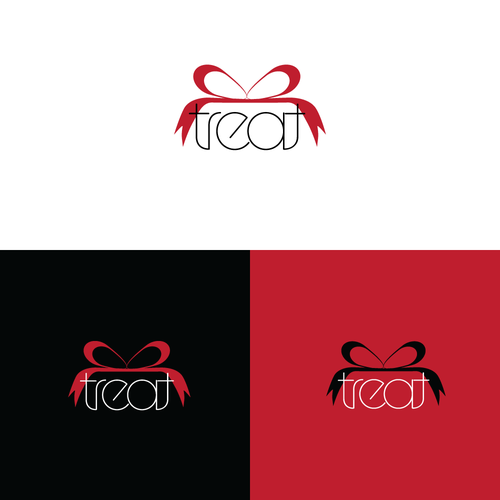 Bow logo with the title 'Simple logo concept for app'