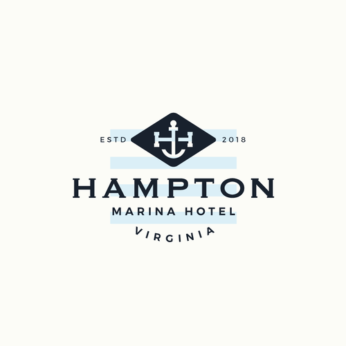 Sailing logo with the title 'Marina Hotel'