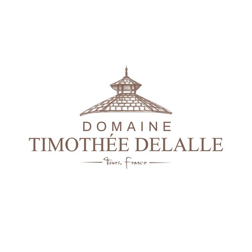 Vineyard logo with the title 'Logo for Domaine Timothée Delalle vineyard'