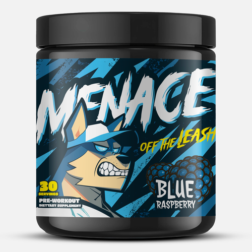 Pre-workout label with the title 'pre-workout label'
