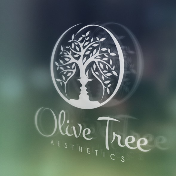 Human figure design with the title 'An olive tree in a beauty business logo!'