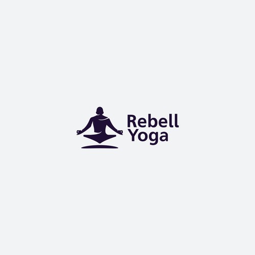 Rebel logo with the title 'Concept for a yoga company'