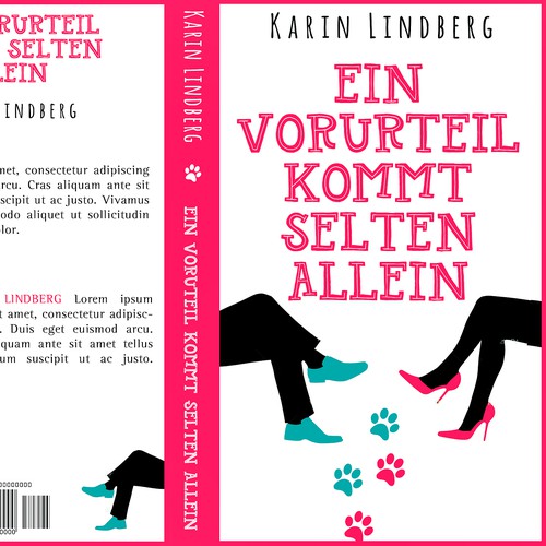Chick lit book cover with the title 'Ein Vorurteil kommt selten allein'