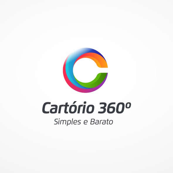 Certificate design with the title 'Cartório 360 Logo&Website'