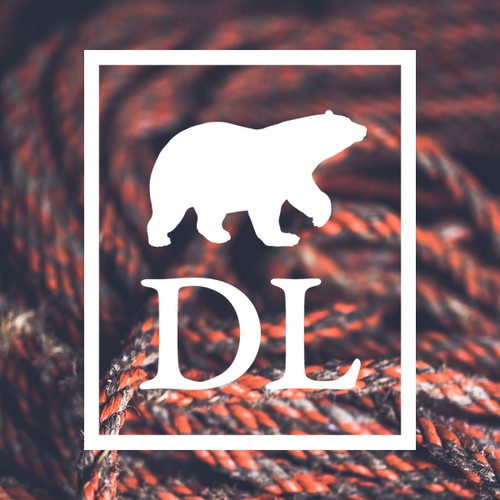 Rustic brand with the title 'Dresh Life shortened logo & mark mock advert comp'