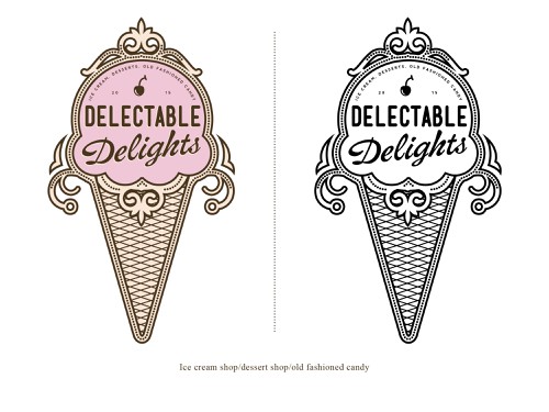 cool ice cream logos