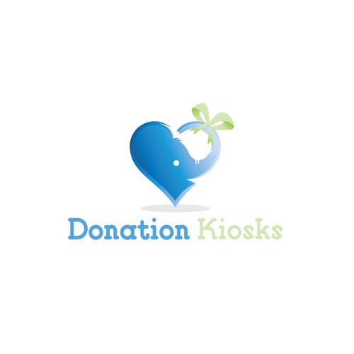 Kiosk design with the title 'Donation Kiosks'