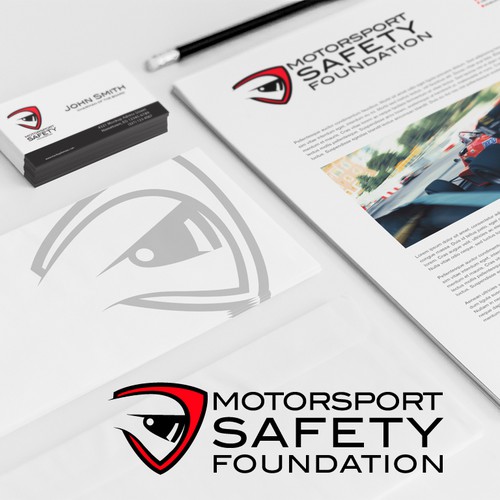 Safety design with the title 'Create a captivating logo for a Car Racing Safety Foundation!'